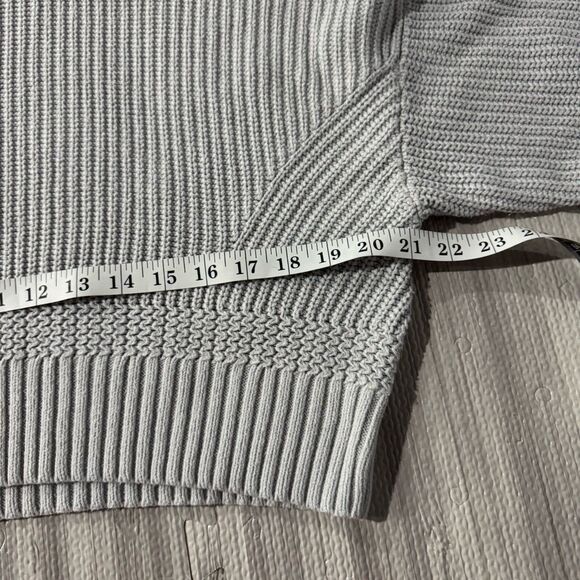 LA HEARTS PACSUN CHUNKY KNIT SWEATER KNOTTED BACK WOMENS M  GRAY - Picture 7 of 8